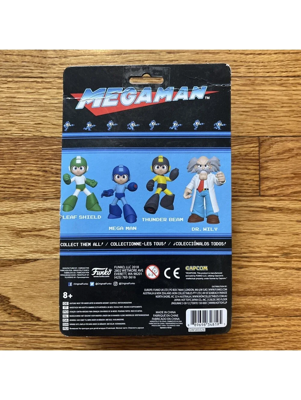 2018 Funko Mega Man Leaf Shield Red Atomic Fire Chase Funko 4.5